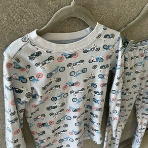 Janie and Jack 4T Pajamas with Motorcycle Print